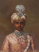 Krishna Raja Wadiyar IV Portrait of Maharaja Sir Sri Krishnaraja Wodeyar Bahadur china oil painting artist